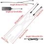 YnGia Motorcycle Neon EL Lights 2 in 1 Style 3 Mode Flash Wire Light for Motorbike Helmet Decoration