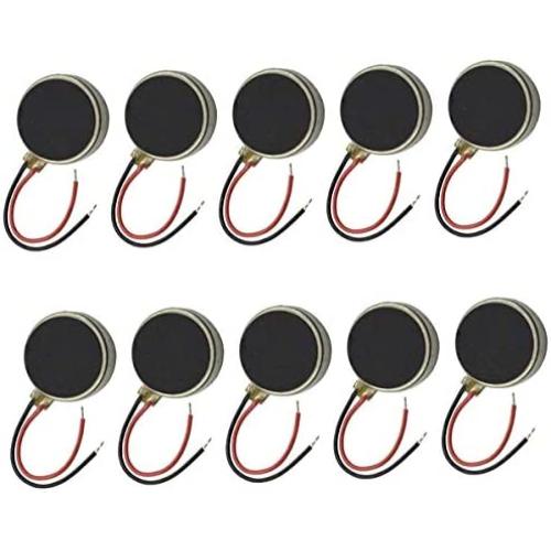 10mmx3mm Mini Tiny Vibration Motors 12000rpm Flat Coin Button-Type Micro DC Vibrating Motor for Mobile Phone Cell Phone Tablet Pager -（10PCS）