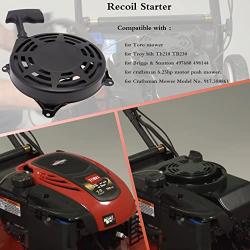 497680 Recoil Starter Assembly | 497680 Rewind Starter | Rewind Recoil Starter Compatible with Briggs and Stratton 497680 6.75 Motor Oregon 31-068 and Rotary 12368