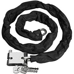 Motorcycle Chain Locks Bike Chain Lock 4.3 FT Motorcycle Lock Heavy Duty Bike Lock Motorcycle Security Chain Lock Bicycle Lock with 0.6inch Square Lock for Motorcycles, Bikes, and More (4.3 FT)