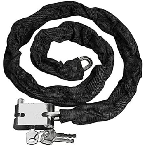 Motorcycle Chain Locks Bike Chain Lock 4.3 FT Motorcycle Lock Heavy Duty Bike Lock Motorcycle Security Chain Lock Bicycle Lock with 0.6inch Square Lock for Motorcycles, Bikes, and More (4.3 FT)