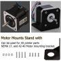 Stepper Motor Mounting Bracket, 6pcs Steel Motor Mounting Nema17 Bracket, with Mounting Screws