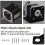 Stepper Motor Mounting Bracket, 6pcs Steel Motor Mounting Nema17 Bracket, with Mounting Screws