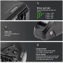 Jieoto E-Bike Lithium-ion Battery 36V 15Ah 18Ah 577Wh Electric Bicycle Battery with Charger and BMS, Suitable for 36V 250W/350W/500W/750W E-Bike Motors