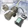 Electric Gear Motor AC 220V 90W Single Phase Asynchronous Gear Motor High Torque Deceleration Adjustable Speed 5K/10K/20K/50K/100K RPM Optional(5k)