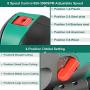HYCHIKA Jig Saw, 6 Amps 750W Orbital Jigsaw 800-3000SPM with 6 Pcs Cutting Blades,6 Various Speed and 4 Orbital Set, ±45° Bevel,Laser Guide