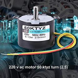 AC220V 10W 0.5A Electric Motor, 2.5RPM/20RPM High Torque Permanent Magnet Synchronous Motor, CW/CCW(2.5RPM)