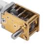 DC Brush 6V Mini Gear Motor, Micro Turbo Worm Geared Motor 1218GE‑N20 Reduction Geared Motor(DC 6V 70RPM)