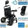 Fauteuil roulant électrique ultra-léger inclinable pour adultes et seniors - Moteur 500W, robuste, portable, idéal pour les voyages - Silla de Ruedas toutes surfaces. Fauteuil roulant électrique ultra-léger inclinable pour adultes et seniors - Moteur 500W, robuste, portable, idéal pour les voyages - Silla de Ruedas toutes surfaces.