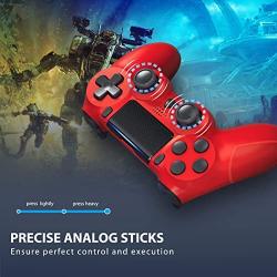 YCZHDV Game Controller for P-S4, Wireless Gamepad Controller for P-S4/Slim/Pro, Joystick Cotroller with Dual Vibration Black