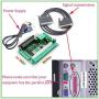 KOOBOOK 1Pcs 5 Axis CNC Breakout Board Mach3 Interface Board with Optical Coupler for MACH3 Stepper Motor Driver（With USB Cable）