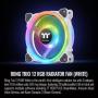 Thermaltake Riing Trio 12 RGB White TT Premium Edition - 3 Pack, 120mm, 3 Independent 16.8 Million Color LED Ring Design, Featuring 30 addressable LEDs, Case/Radiator Fan, CL-F126-PL12SW-A