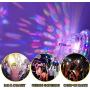 LETOUR Disco Ball Light with Remote Control 9.8Ft E26/E27 Screw Socket Speaker Sound Activated RGB Disco Party Rorate Light Bulb for Party Birthday/Wedding/Pub/Home Use/Xmas/DJ/Dance/KTV