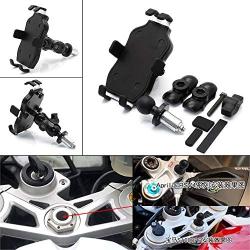 Mooreaxe Motorcycle Phone Mount Navigation Triple Tree Stem Mounts,for iPhone 12, 11,11 Pro,Phone XR, 8 | 8Plus Samsung Galaxy S20+ S7,Note 8,for HP4,S1000RR Yamaha R1 R6