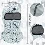 2 Pieces Bandana Face Hat for Outdoor Motorcycle Ski Mask Winter Sun Camouflage Face Cover for Sports Windproof Dustproof