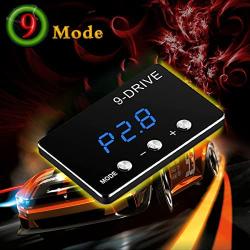 Throttle Response Controller,9 Drive 9-Mode Universal Electronic Throttle Controller For Dodge Maserati Chrysler Jeep(807) (Back and Blue)