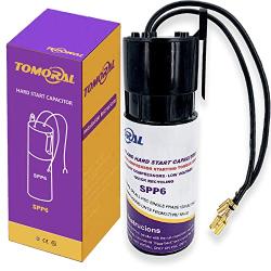 TOMORAL SPP6 Hard Start Kit for Air Conditioner PTC Relay Start Capacitor with 500% Increase Starting Torque Suitable for RV Vent Booster Fan HVAC Compressor Motor etc.