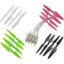 Upgrade Motors Main Blade Propellers for Hubsan H502E H502S Drone Replacement CCW CW with Metal Gear RC Quad Copter Spare Parts Set (4 Colors)