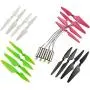 Upgrade Motors Main Blade Propellers for Hubsan H502E H502S Drone Replacement CCW CW with Metal Gear RC Quad Copter Spare Parts Set (4 Colors)