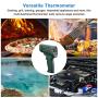 INKBIRDPLUS Temperature Gun Infrared Thermometer for Cooking, Digital Laser Thermometer Gun for Pizza Oven and Reptiles with Backlight, -58°F~1382°F, 16:1 Distance spot Ratio, Adjustable Emissivity