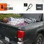ORION MOTOR TECH Cargo Net for Pickup Truck Beds, 4x6 Truck Cargo Netting and Roof Rack Cargo Net Compatible with Ford Ram GMC Toyota Chevrolet 8x12 Max Cargo Netting with Handmade Knots 16 Carabiners