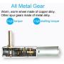 GW180 DC 6V 12V small micro Worm gear motor Low speed High torque Ultra Thin Slim gear box Reversible Electric engine Robot Lock (12V 52RPM)