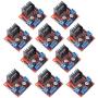 DEVMO 10 Packs L298N Motor Drive Controller Board Module Dual H Bridge DC Stepper Compatible with Ar-duino Electric Projects, Smart Car Robot