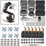 diymore Black ROT3U 6DOF Aluminium Robotic Clamp Claw Kit with MG996R Servos and 25T Metal Disc Horns