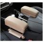 R RUIYA Armrest Box Protector for Universal Auto Car Center Console Armrest Extender General motocars Elbow & Forearm Wrist Rest Support Adjustable Height Comfort Pads (Beige)