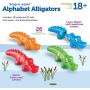 Learning Resources Snap-n-Learn Alphabet Alligators - 26 Double-Sided Pieces, Ages 18+ Months Toddler Learning Toys, Alphabet Learning for Toddlers, Preschool Learning Toys
