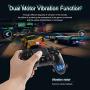 Wireless Gaming Controller For PS-4,Replacement Bluetooth Game Controller With Motion Motors For PS-4/Pro/PC/Laptop,Joystick With Dual Vibration