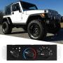 Temperature Control Panel, Auto Car A/C HeaterHVAC Climate Control with Blower Motor Switch HS-373 55037473AB Fit for Jeep Wrangler