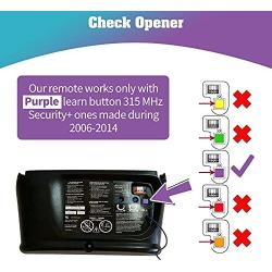 Replacement for LiftMaster 373LM Chamberlain 950CD 953CD Sears Craftsman 139.18191 139.53753 Keychain Garage Door Opener Remote,Compatible with Purple Learn Button,315MHZ,2 Pack
