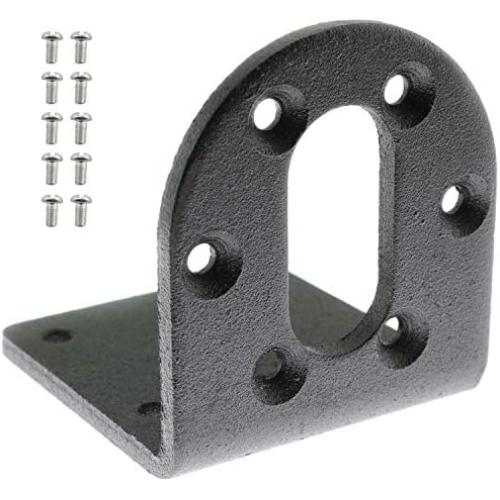 PSCCO DC Gear Motors Mounting Bracket L Shape DC Geared Reduction Motor Fixed Seat Holder 37mm