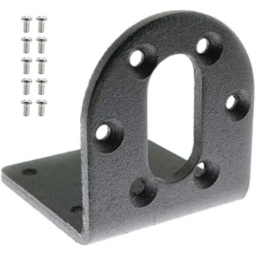 PSCCO DC Gear Motors Mounting Bracket L Shape DC Geared Reduction Motor Fixed Seat Holder 37mm