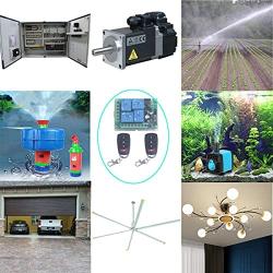12V 4 Channel Wireless Remote Control Switch Transmitter Receiver Momentary Toggle Switch Garage Door Motor Window Openr Parts (2X Control 315Mhz)