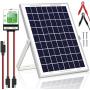 SOLPERK 10W Solar Panel，12V Solar Panel Charger Kit+8A Controller，Suitable for Automotive, Motorcycle, Boat, ATV, Marine, RV, Trailer, Powersports, Snowmobile etc. Various 12V Batteries. (10W Solar)