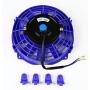 (Pack of 1) 7 Inch High Performance 12V Electric Slim Radiator Cooling Fan w/Mounting Kit - Blue