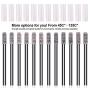 Hilitchi 12 Pcs Normally Close Thermoastat Temperature Control Switch Auto Reset 45 to 135°C Thermostat KSD9700 Assortment Kit