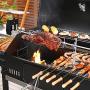 Dreyoo Rotisserie Grill Kit, UL Certificated Universal Grill Rotisseries with 120V 4W Motor, 28” Spit Rod, 2 x 4 Forks, Complete Holders and Fixing Screw for Universal Grills