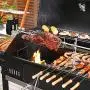 Dreyoo Rotisserie Grill Kit, UL Certificated Universal Grill Rotisseries with 120V 4W Motor, 28” Spit Rod, 2 x 4 Forks, Complete Holders and Fixing Screw for Universal Grills