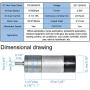 Encoder Metal Gearmotor 12V DC Low Speed 35RPM Gear Motor with Encoder for Arduino and 3D Printers