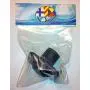 XYZ Boat Supplies Dual USB Charger Socket for Boat/Rv/Car/Motor-Home (Black w/White Light)