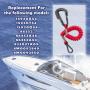 8M0092849 Engine Cutoff Switch Boat Kill Switch Set Ecos Stop Kill Kill Cord Lanyard Safety Tether Lanyard for Boat for Mercury Mercruiser Outboard Motor 3pcs Universal 36inch