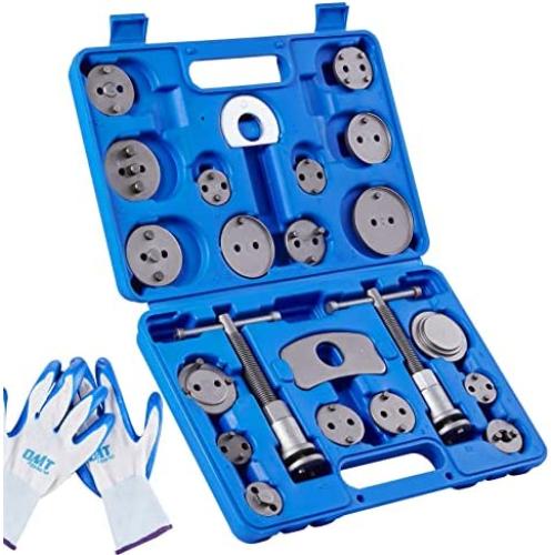 Orion Motor Tech 24pcs Heavy Duty Disc Brake Piston Caliper Compressor Rewind Tool Set and Wind Back Tool Kit for Brake Pad Replacement Reset, Fits Most American, European, Japanese Autos