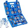 Orion Motor Tech 24pcs Heavy Duty Disc Brake Piston Caliper Compressor Rewind Tool Set and Wind Back Tool Kit for Brake Pad Replacement Reset, Fits Most American, European, Japanese Autos