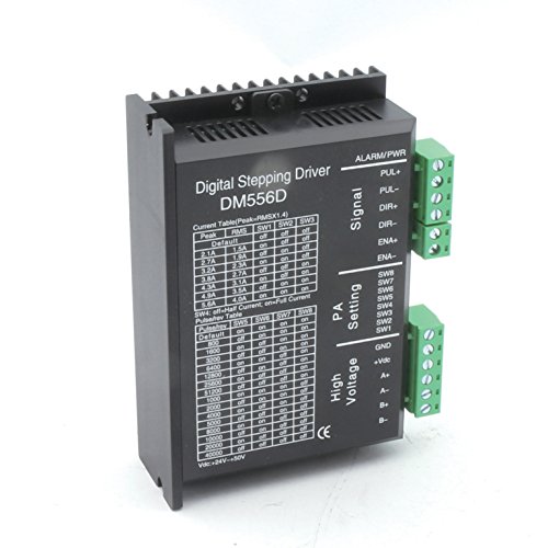 DM556D Digital Nema17 Nema23 Stepper Motor Driver 5.6A 24-50VDC 256 Microstep High Performance Driver Controller for CNC Router Milling Machine Engraver