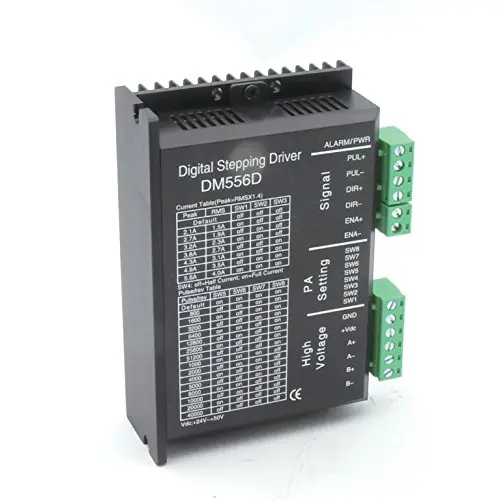 DM556D Digital Nema17 Nema23 Stepper Motor Driver 5.6A 24-50VDC 256 Microstep High Performance Driver Controller for CNC Router Milling Machine Engraver