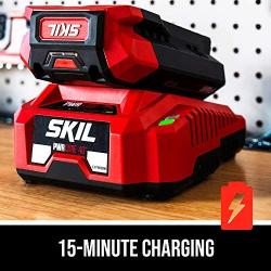 SKIL CB7478-10 PWR CORE 40 Brushless 40V Cordless 14 String Trimmer and Blower Combo Kit Includes 2.5Ah Battery and Auto PWR Jump Charger