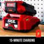 SKIL CB7478-10 PWR CORE 40 Brushless 40V Cordless 14 String Trimmer and Blower Combo Kit Includes 2.5Ah Battery and Auto PWR Jump Charger